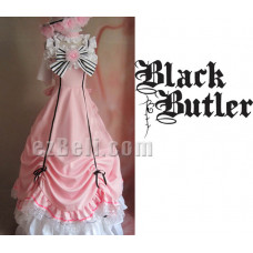 Black Butler Kuroshitsuji Ciel Phantomhive Genderbend Pink Party Dress
