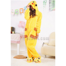 Coral Fleece Pikachu Kigurumi Pajamas Pyjamas Costume Cosplay