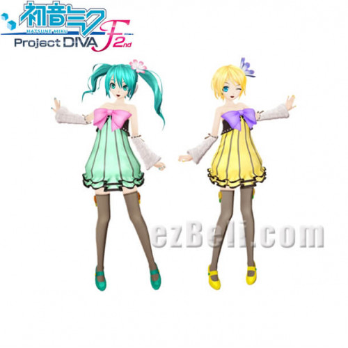 Vocaloid Project Diva F Rin Yellow Cosplay Costume