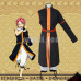 New! Fairy Tail Etherious Natsu Dragneel Third Generations Black Long Trench Clothes & Pants Cosplay Costume 