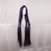 New! Tohka Yatogami Straight Long Wig 100CM Dark Purple with Pony Tail Cosplay Wig 