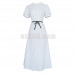 New! Anime Fate Stay Night Matou Sakura White Dress Cosplay Costume