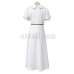 New! Anime Fate Stay Night Matou Sakura White Dress Cosplay Costume