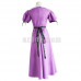 New! Anime Gakkou Gurashi! School-Live! Sakura Megumi Purple Dress Cosplay Costume 