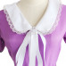 New! Anime Gakkou Gurashi! School-Live! Sakura Megumi Purple Dress Cosplay Costume 