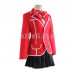 New! Anime Guilty Crown Yuzuriha Inori Red School Uniform Cosplay Costume