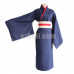 New! Kamisama Hajimemashita Kamisama Kiss Tomoe Navy Blue Kimono Cosplay Costume