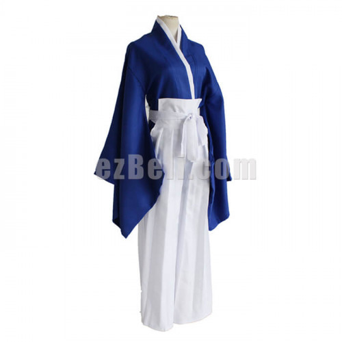 Anime Rurouni Kenshin Himura Kenshin Cosplay Costumes Men's Blue ...