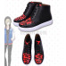 New! Anime Yuri!!! on Ice Yuri Plisetsky Cosplay Red Leopard Print Casual Shoes 