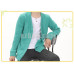 New! Anime Yuujinchou Natsume Takashi Natsume's Book of Friends Green Knitted Long Sleeves Coat Cosplay Costume