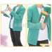 New! Anime Yuujinchou Natsume Takashi Natsume's Book of Friends Green Knitted Long Sleeves Coat Cosplay Costume