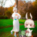 New! Anime Game Onmyouji Mountain Rabbit Kimono Cosplay Costume