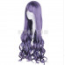 New! Anime Cardcaptor Sakura Clear Card Tomoyo Daidouji Purple Curl Long Cosplay Wig