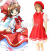 New! Anime Cardcaptor Sakura Kinomoto Herorine Princess Maid Lolita Dress Cosplay Costume 