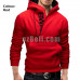 New! Fashion Side Zipper Pullover Casual Hoodie Sweater 