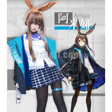 New  Game Arknights Amiya Cosplay Costume Outfit Jacket