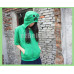 New! Game Minecraft Creeper Casual Cosplay Short Sleeves Hoodie Sweatshirt Jacket