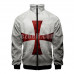 New! Adult Medieval Templar Knight Crusader Cross Medieval Sweatshirt Baseball Jacket 