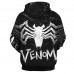 New! Movie Superhero Venom Hoodies Men Women Sweatshirts Spider-man Printed 3d Hip Hop Casual Hoodie Jacket