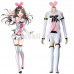 New! Virtual Youtuber A.I.Channel Kizuna AI Pink White Cosplay Costume 