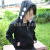 New! Anime Kagerou Project MekakuCity Shuuya Kano Cosplay Black Long Sleeve Warm Hoodie Jacket