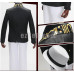 New! Anime Demon Slayer Kimetsu no Yaiba Kibutsuji Muzan Black Formal Suits Cosplay Costume