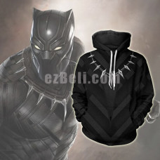 New! Movie Black Panther Unisex Hoodie Casual Cosplay Sweatshirt