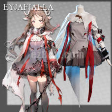 New! Game Arknights Eyjafjalla Dress Cosplay Costume