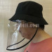 New! Fisherman Hat with Protective Transparent Mask to Protect Whole Face from Saliva Virus Bacteria Sun UV Rays